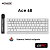 Игровая клавиатура проводная MCHOSE Ace68 E-sport Magnetic Keyboard White Topographic Uranus Magneti