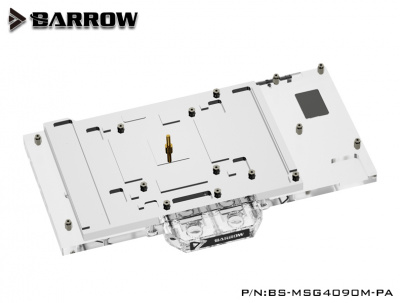 Водоблок Barrow BS-MSG4090M-PA Black