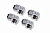 Комплект угловых адаптеров 90° Alphacool Eiszapfen - 4 шт Chrome