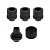 Фитинг Corsair Hydro X Series XF Softline 4-pack 10/13mm compression - Black
