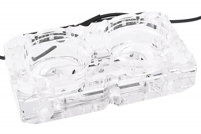 Топ для помпы Alphacool Eisdecke D5 Dual Acryl Aufsatz