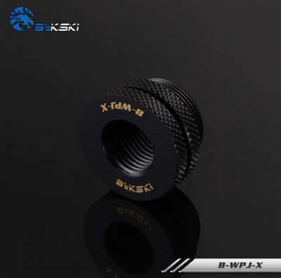 Проходной фитинг Bykski B-WPJ-X Black