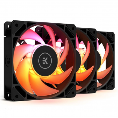 Комплект вентиляторов EK-Loop Fan FPT 120 3-Pack D-RGB - Black (550-2300rpm)