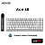 Игровая клавиатура проводная MCHOSE Ace68 E-sport Magnetic Keyboard White Uranus Magnetic Switch Sta