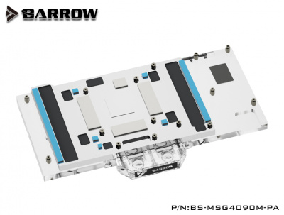 Водоблок Barrow BS-MSG4090M-PA Black