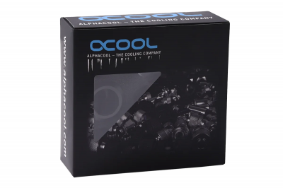 Комплект фитингов Alphacool Eiszapfen PRO 16mm HardTube Fitting G1/4 - Deep Black Sixpack