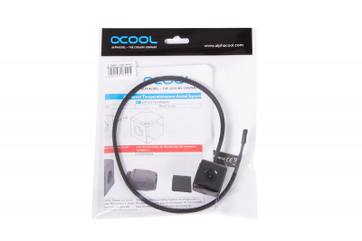 Датчик температуры Alphacool Eiszapfen Square Temperature Sensor G1/4 IG/IG - black acetal