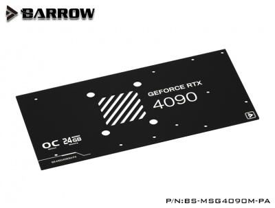 Водоблок Barrow BS-MSG4090M-PA Black