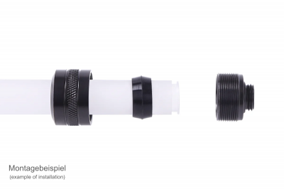 Комплект фитингов Alphacool Eiszapfen PRO 16mm HardTube Fitting G1/4 - Deep Black Sixpack
