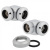 Фитинг Corsair Hydro X Series XF Hardline 2-pack 90° Angled 14mm OD compression - Chrome