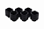 Комплект фитингов Alphacool Eiszapfen 16/10mm Anschraubtülle G1/4 - Deep Black Sixpack