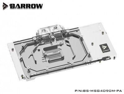 Водоблок Barrow BS-MSG4090M-PA Black