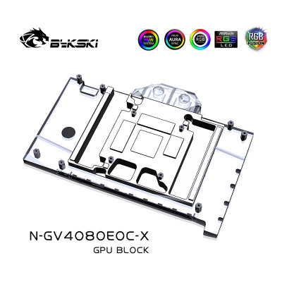 Водоблок Bykski N-GV4080EOC-X 5V A-RGB+Backplate