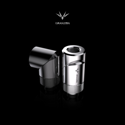 Угловой фитинг Bykski GD-SK Silver